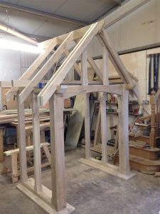 oak porch frame