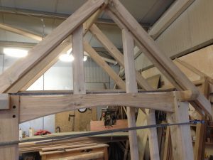 oak porch frame