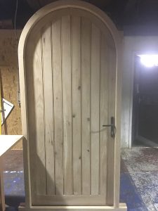 oak arched door