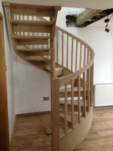 Winder Staircase - The Oak Workshop