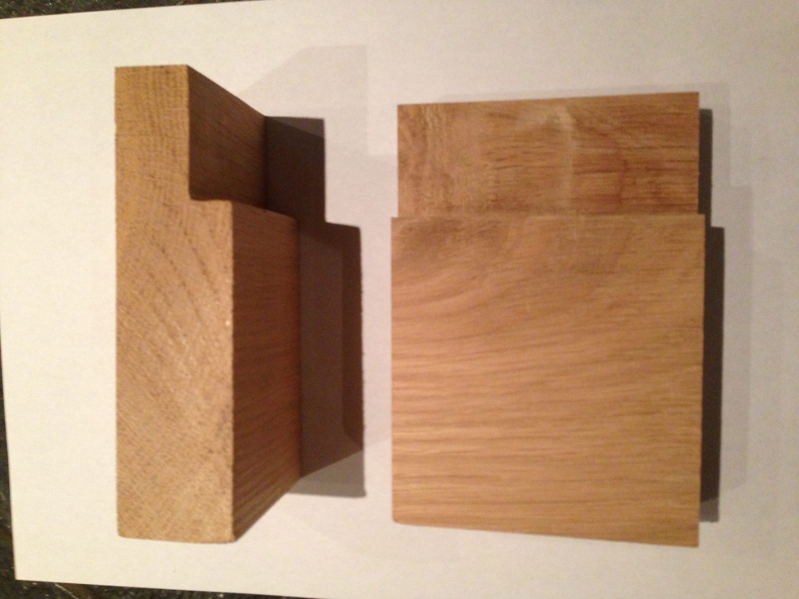 Rebated internal oak door frame handmade in Doncaster by The Oak Workshop